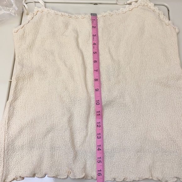 LAMESA 100% Cotton Tank Top Beige/Cream Color size Large Made in Peru NWT - Picture 9 of 11